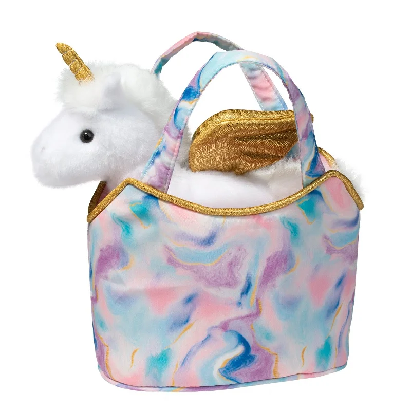 Soft and squishy plush crittersMagic Swirl Sassy Sak W/Pegasus