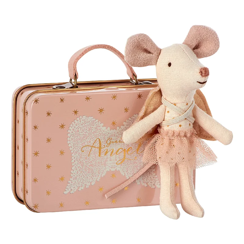 Adorable and tiny stuffed crittersMaileg Guardian Angel in Suitcase Mouse