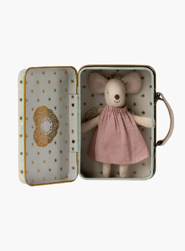 Soft and cuddly stuffed animalsMaileg Guardian Angel Mouse with a Suitcase
