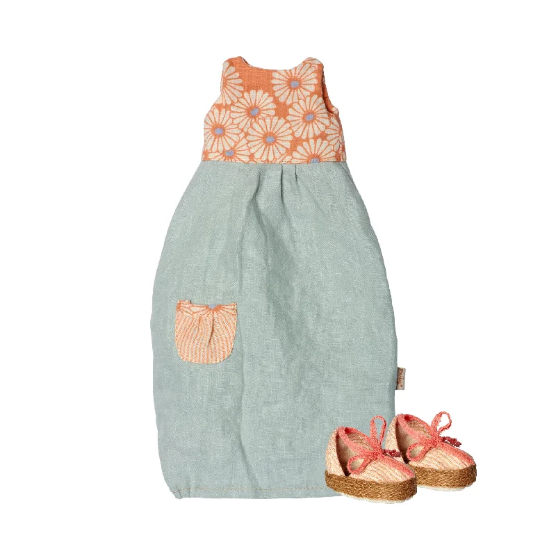 Playful and cheerful stuffed creaturesMaileg Mint Balloon Dress with Shoes - Maxi
