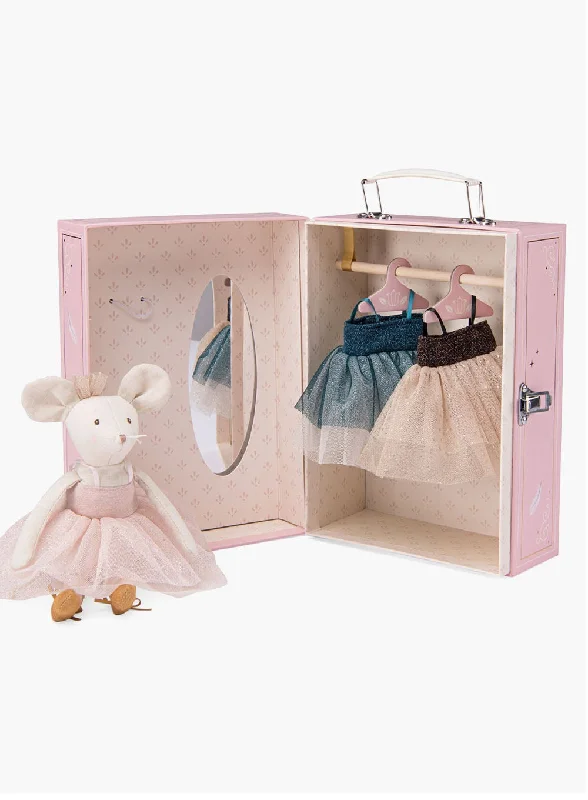 Playful and cheerful stuffed creaturesMoulin Roty Le Danse Ballerina Mouse with a Suitcase Playful and cheerful stuffed creaturesMoulin Roty Le Danse Ballerina Mouse with a Suitcase