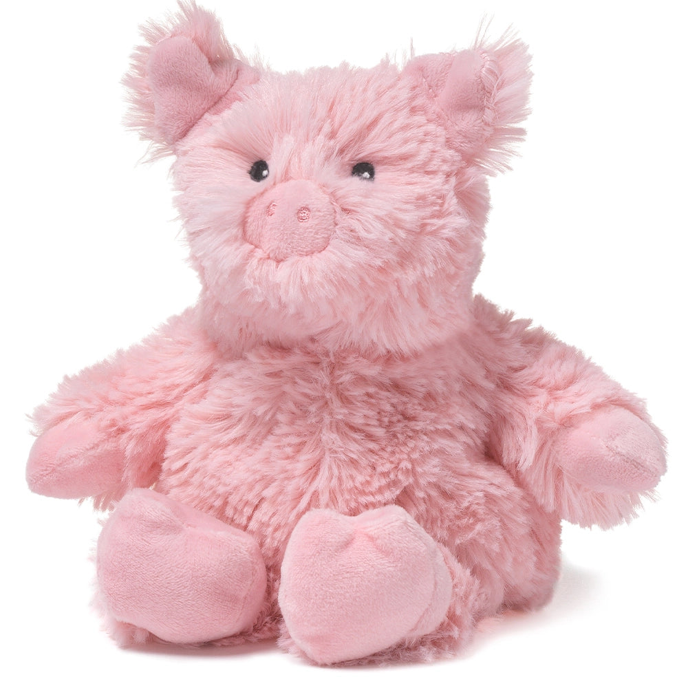Cheerful and happy stuffed figuresPig Junior Warmies