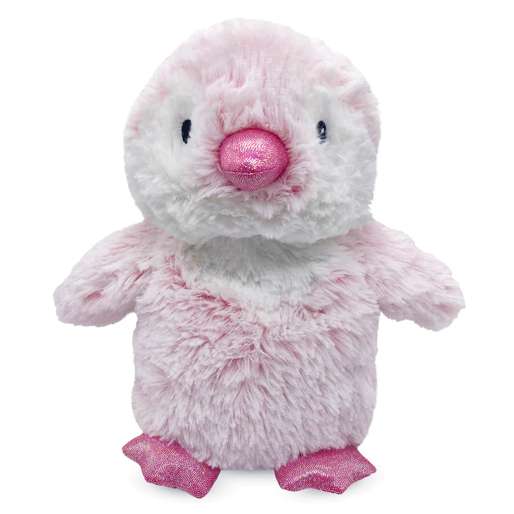 Cuddly and comforting plush charactersPink Penguin Warmie