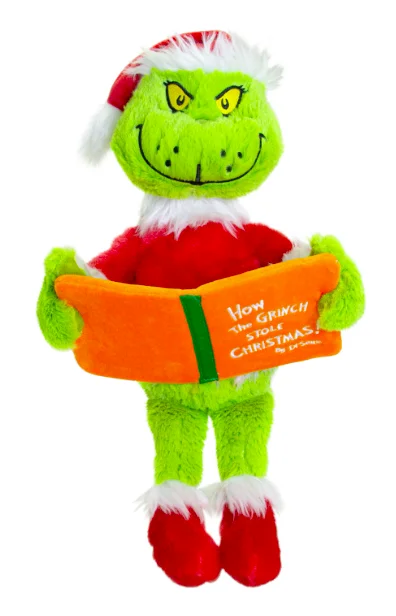 Adorable and tiny stuffed crittersDr Seuss Grinch Reading Plush