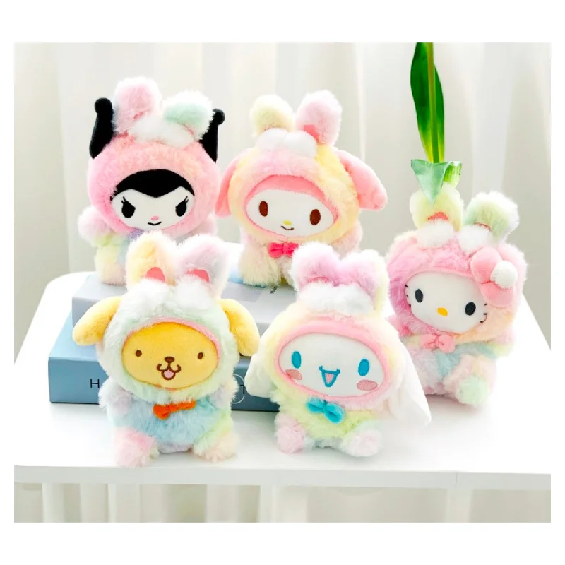 Friendly and approachable plush friendsSanrio Rainbow Fluffy Costume Theme Limited Edition Plush - My Melody Friendly and approachable plush friendsSanrio Rainbow Fluffy Costume Theme Limited Edition Plush - My Melody