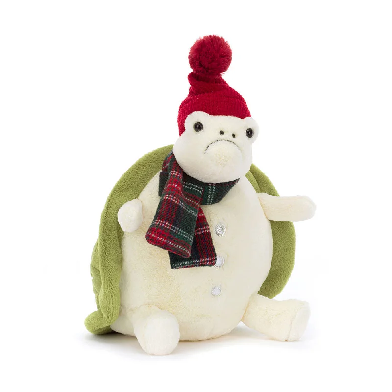 Fluffy and comforting Jellycat superior materialsSnowman Timmy Turtle By Jellycat