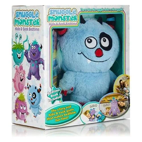 Colorful and vibrant plush creationsSnuggle Monster: Hide & Seek Bedtime - Blue