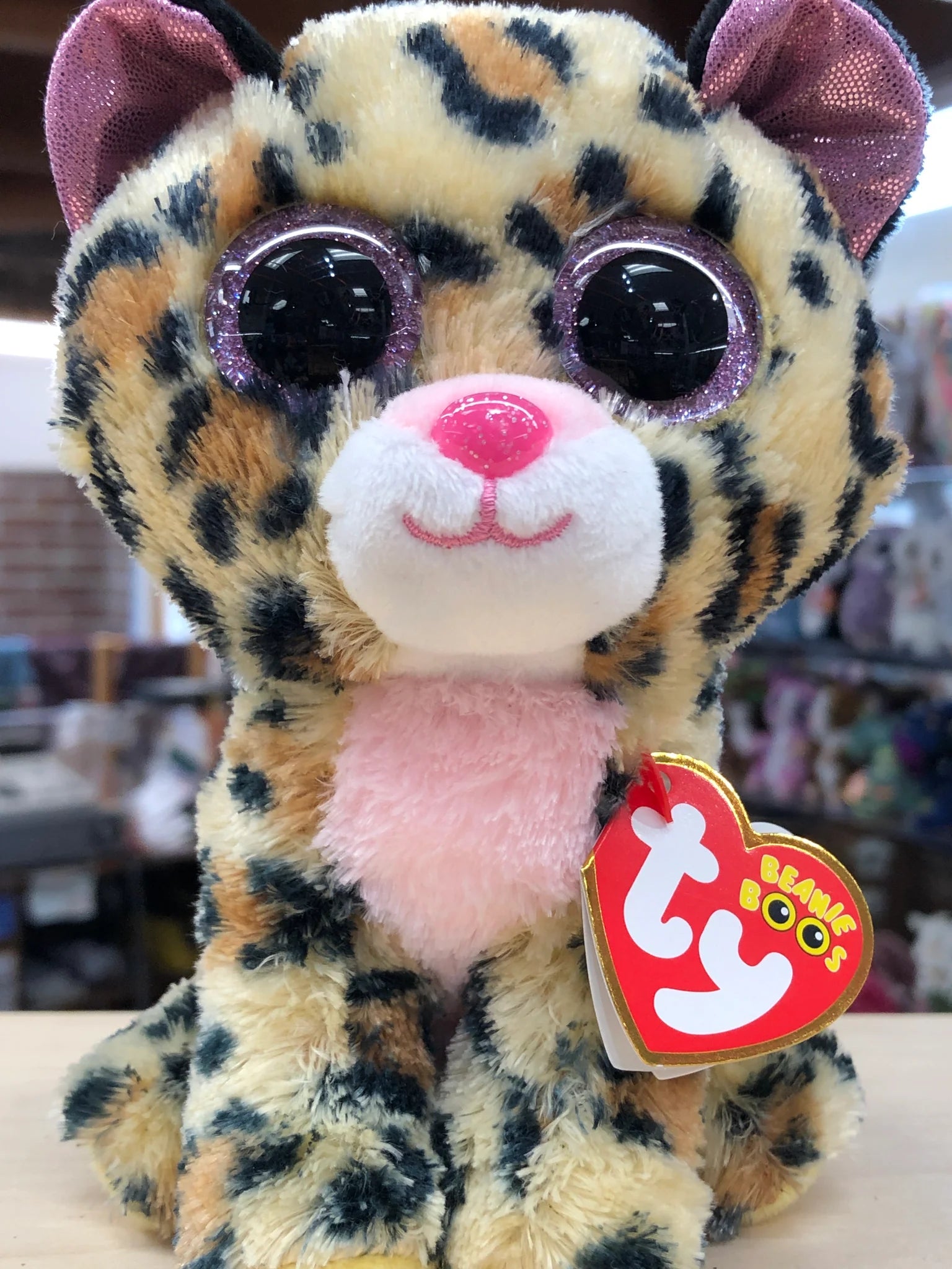 Fluffy and warm toy companionsTy Beanie Boo's Livvie the Leopard
