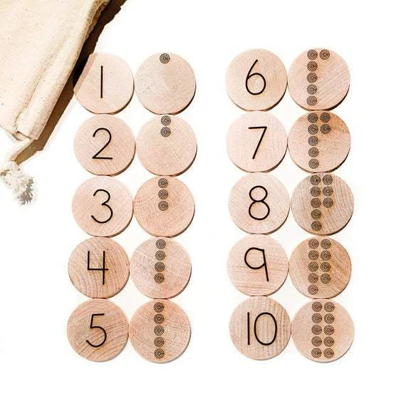 engaging and educational wooden toys                  1-10 number match