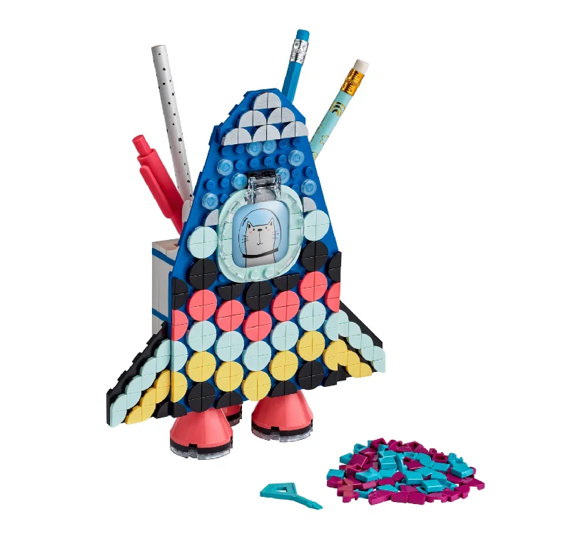 Thematically rich LEGO sets41936 LEGO® DOTS Space Ship Pencil Holder