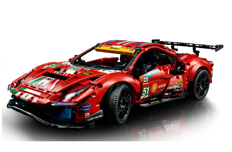 Finely detailed LEGO structures42125 LEGO® Technic Ferrari 488 GTE “AF Corse #51”