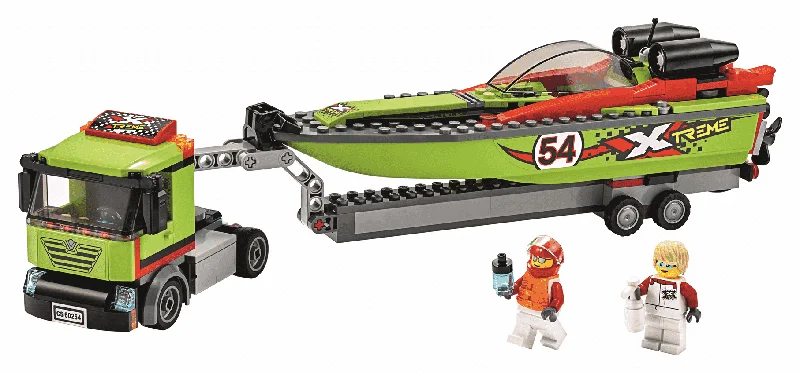 Stimulating and engaging LEGO play60254 LEGO® City Race Boat Transporter