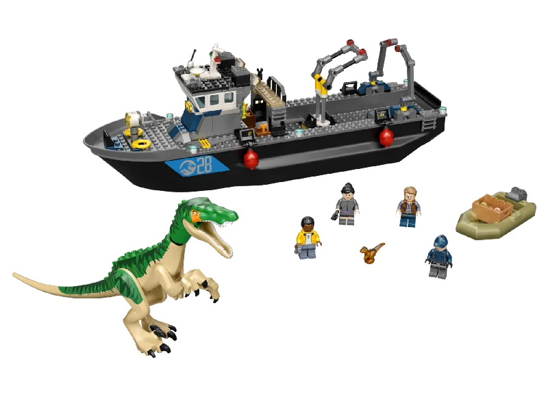 Providing a tactile learning experience LEGO76942 LEGO® Jurassic World Baryonyx Dinosaur Boat Escape