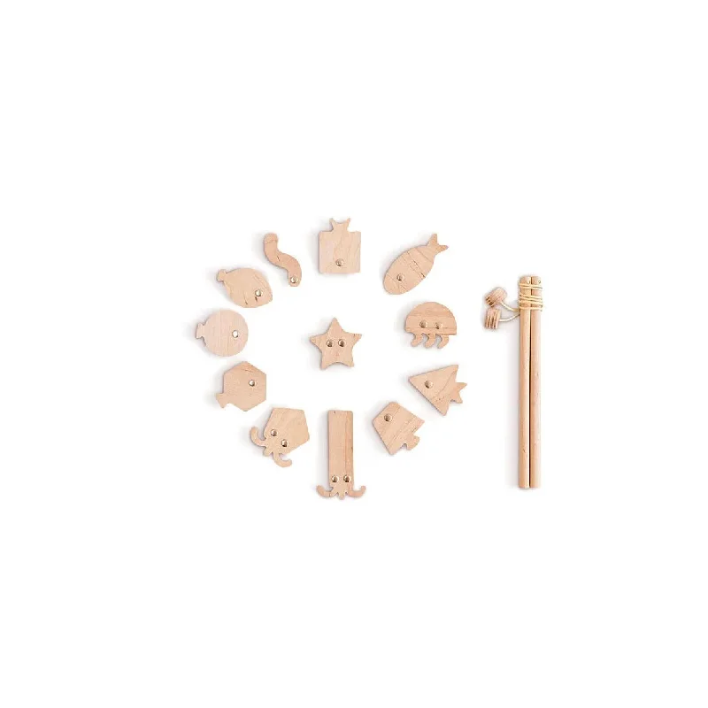 safe and appropriate wooden toys for young children babai Wooden Fishing Game Set On Magnets "Geometric Fishes" safe and appropriate wooden toys for young children babai Wooden Fishing Game Set On Magnets "Geometric Fishes"