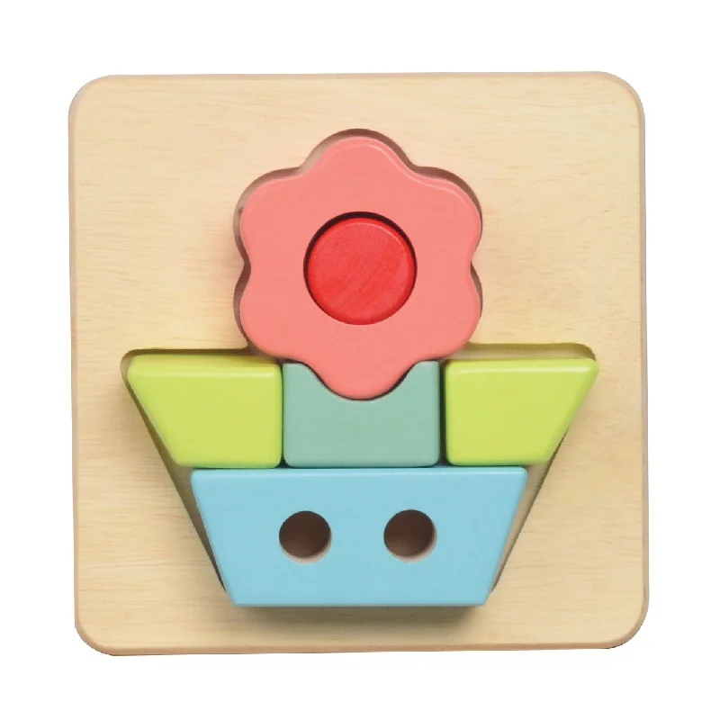 playful wooden toys                  Bass & Bass 3D Wooden Flower