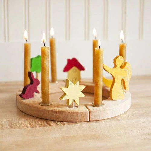 thoughtfully crafted and safe wooden toys                   Waldorf Birthday Ring Set