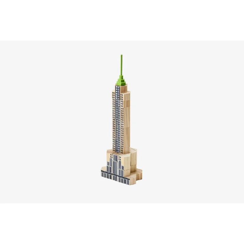 safe and appropriate wooden toys for young children                   Blockitecture NYC skyscraper set