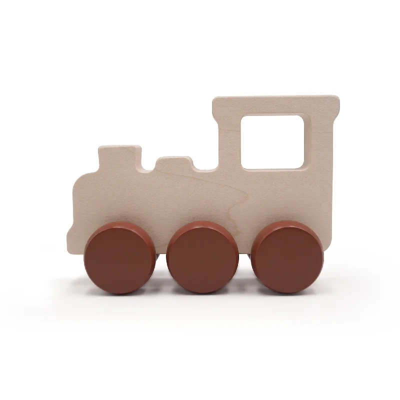 eco-conscious wooden toys                 Briki Vroom Vroom Locomotive