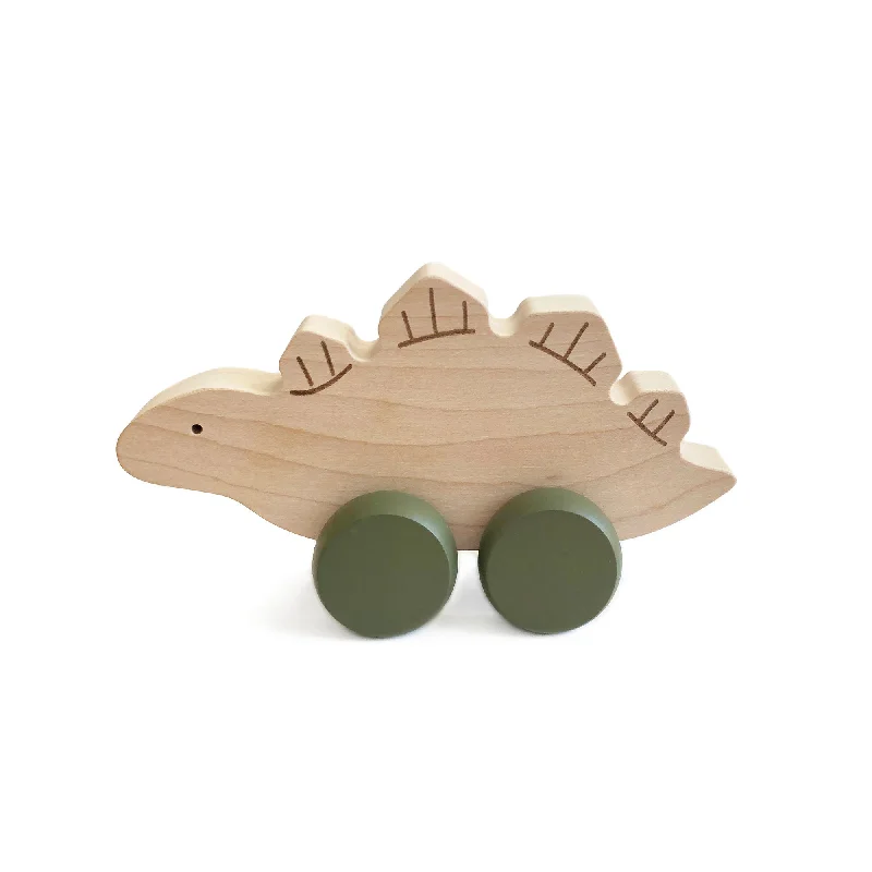 sturdy construction wooden toys                   Briki Vroom Vroom Steg - Stegosaure