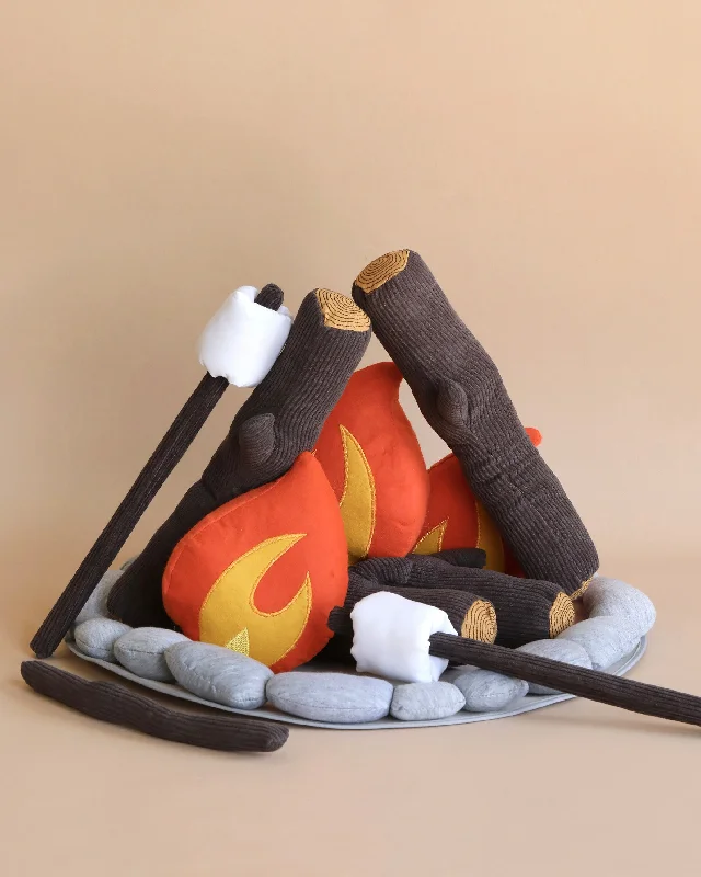 detailed and intricate wooden toys                   Campout Campfire & S'mores