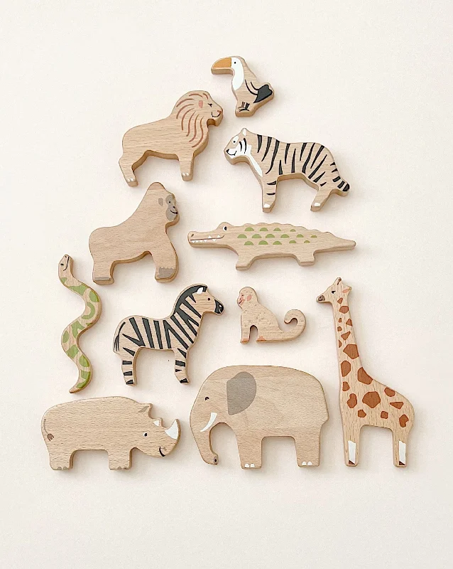educational wooden toys                   Bajo Toys | Wooden Wild Animals