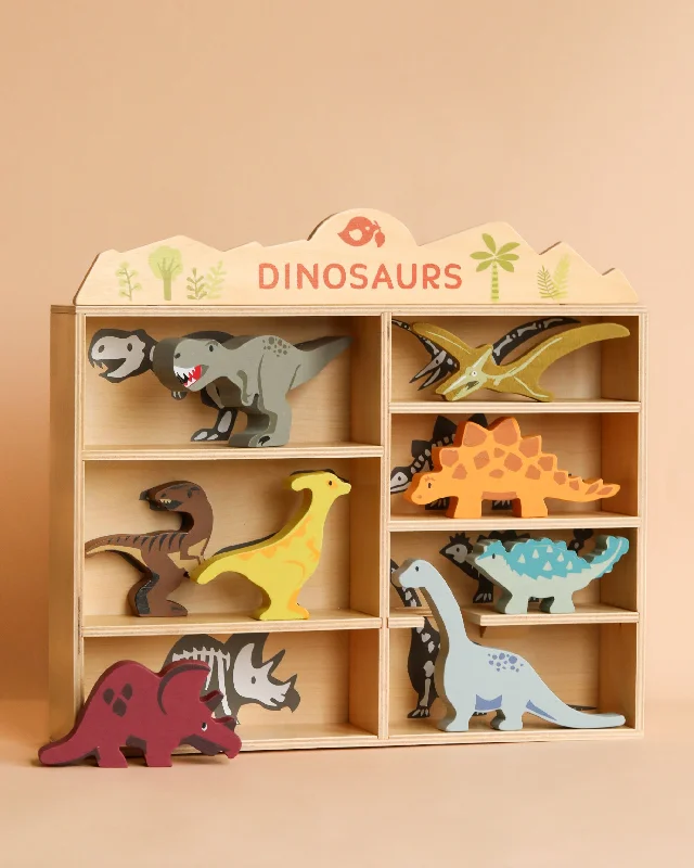 enchanting wooden toys that spark imagination                   Dinosaurs Set