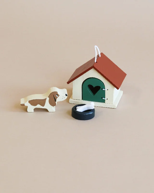 non-toxic wooden toys                   Doghouse Set