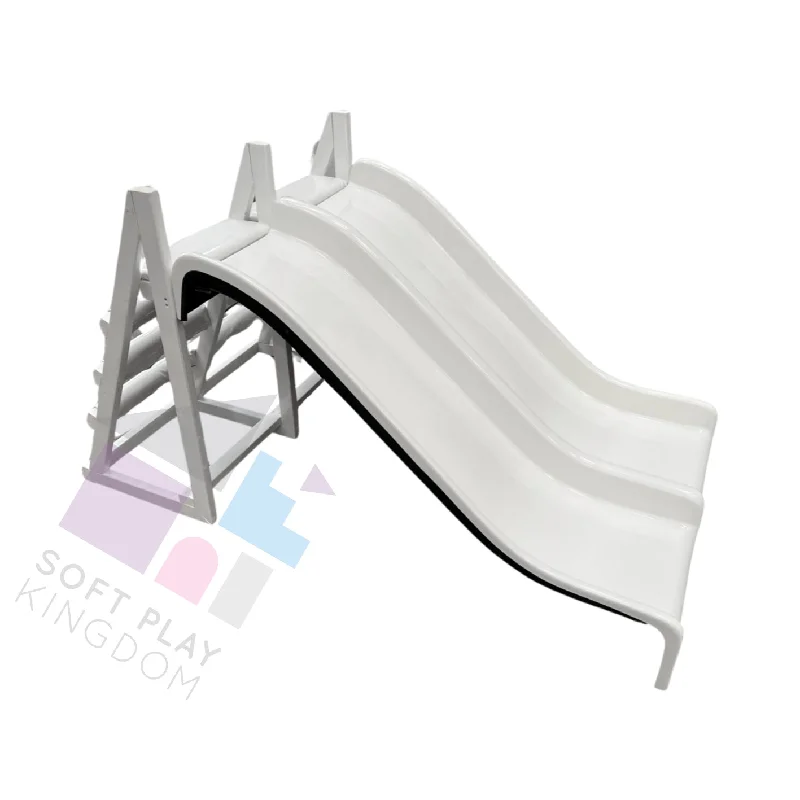 sustainably sourced wooden toys                   Double Fibreglass Slide, White