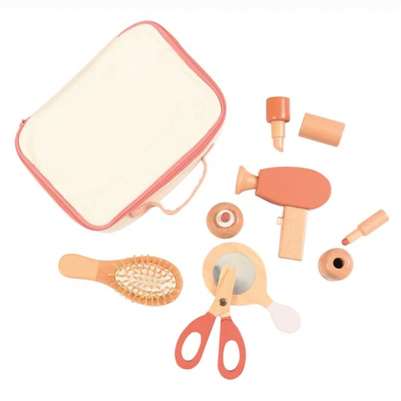 eco-conscious wooden toys                 Egmont Toys Beauty Kit In A Fabric Case