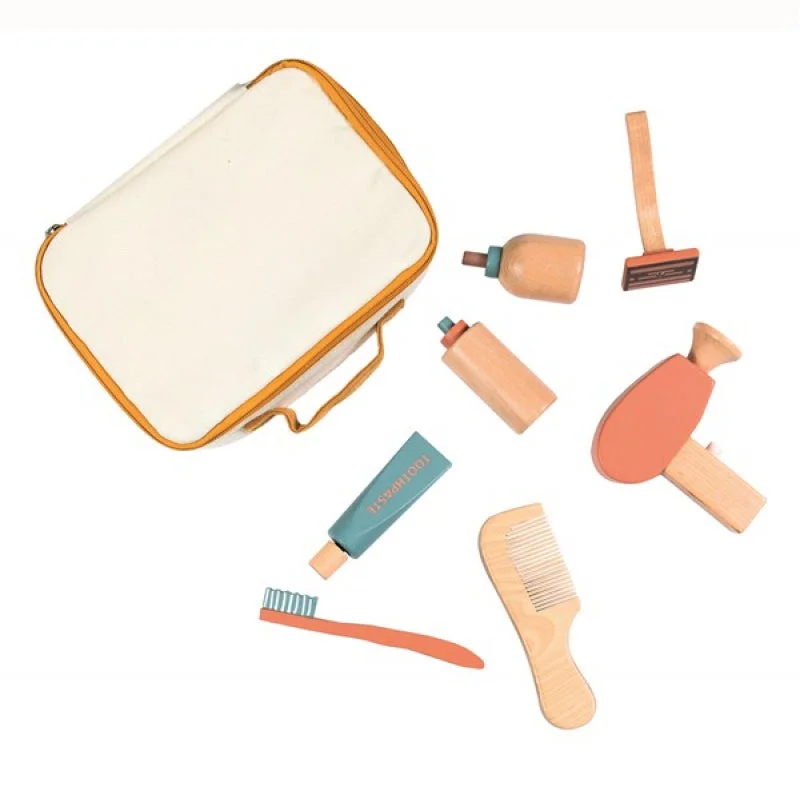 timeless classic wooden toys                   Egmont Toys Shaving Kit In A Fabric Case