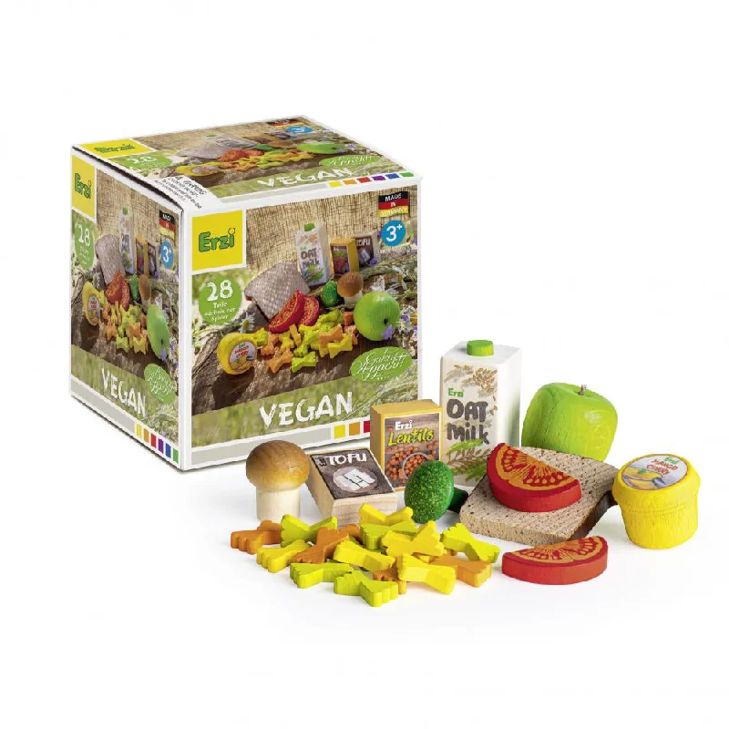 delightful wooden toys for children                   Erzi Assortment Vegan