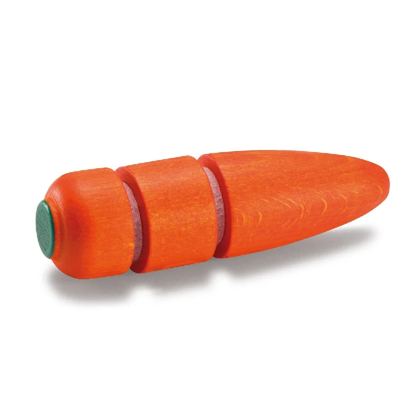 intricately designed wooden toys                 Erzi carrot to cut