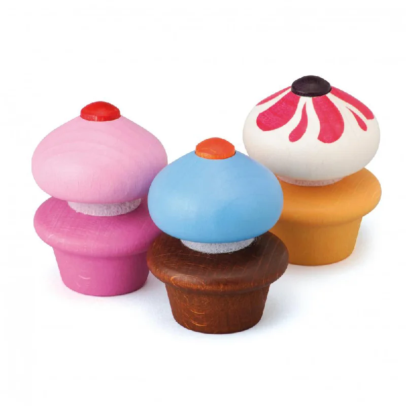 sturdy and safe wooden toys                 Erzi Cupcakes