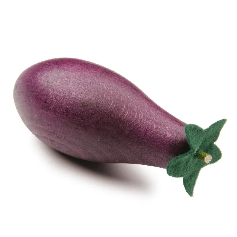 intricately carved wooden toys                   Erzi eggplant