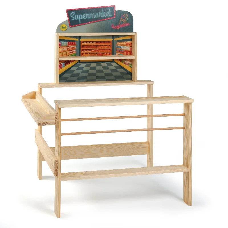 delightful wooden toys for children                   Erzi Grocer's Shop Supermarket