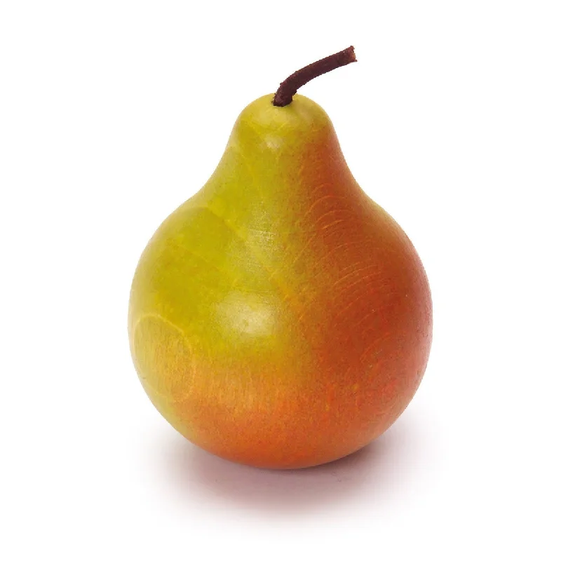eco-friendly and safe wooden toys                   Erzi red green pear