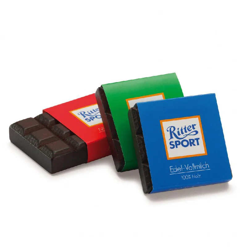 colorful and cheerful wooden toys                   Erzi Ritter Sport Mini Chocolate Mix