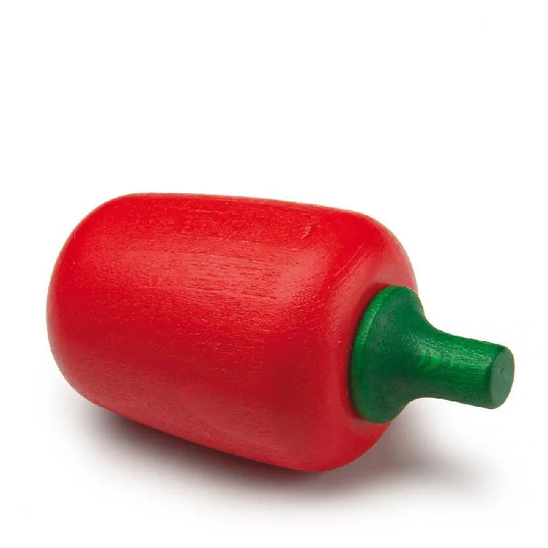 handcrafted wooden toys                  Erzi red pepper