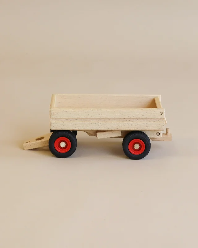 detailed wooden toys                 Fagus Wooden Dump Trailer