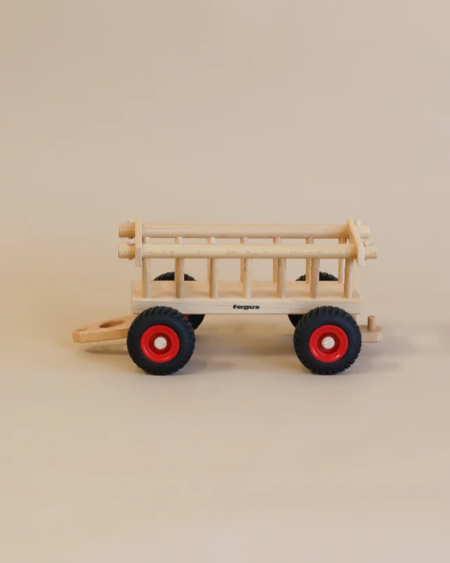 imaginative wooden toys                  Fagus Wooden Hay Wagon
