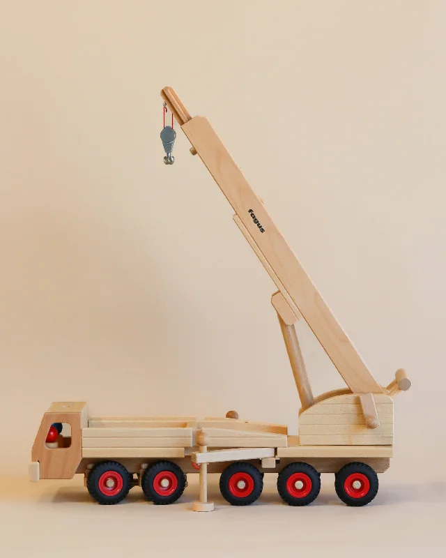 robust and child-safe wooden toys for all ages                   Fagus Wooden Crane (ships in approximately one week)