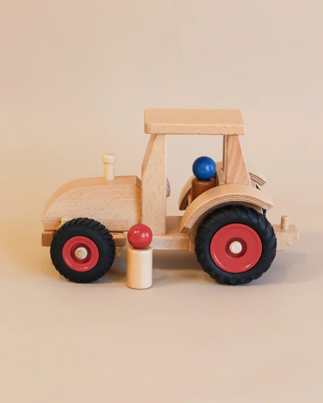 whimsical wooden toys                   Fagus Wooden Modern Tractor