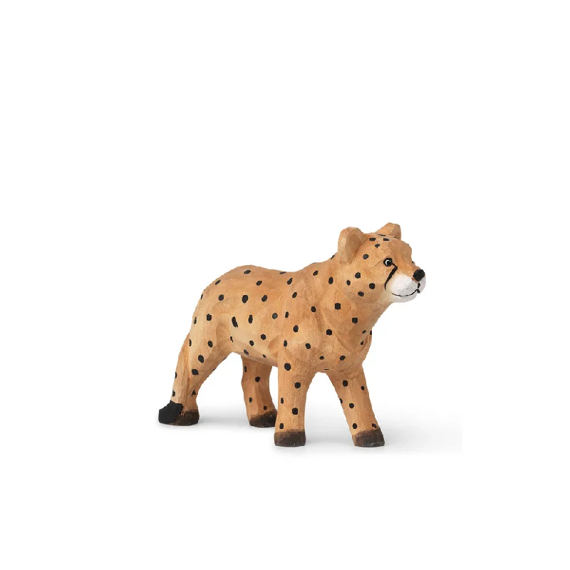 traditional wooden toys                   ferm LIVING Animal Hand-carved - Cheetah