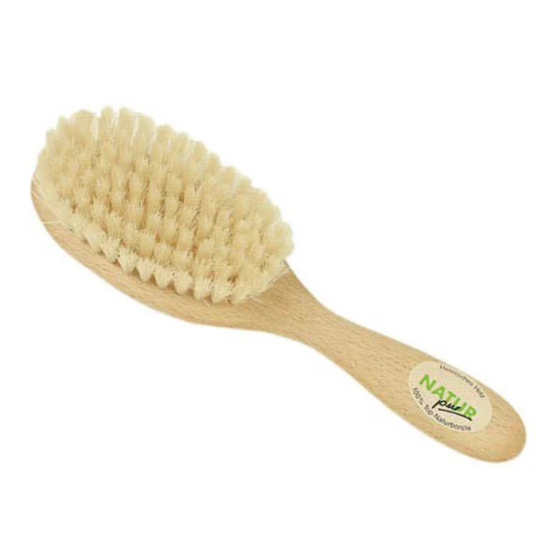 thoughtfully designed wooden toys              Gluckskafer baby hair brush - pig hair