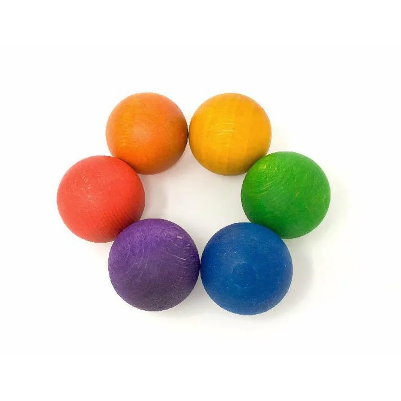 enchanting wooden toys that spark imagination                   Grapat coloured balls 6 pcs