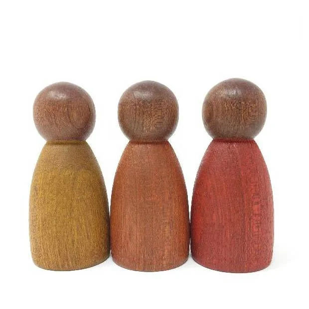 sturdy and long-lasting wooden toys for active play Grapat dark warm colour nins 3 pcs sturdy and long-lasting wooden toys for active play Grapat dark warm colour nins 3 pcs