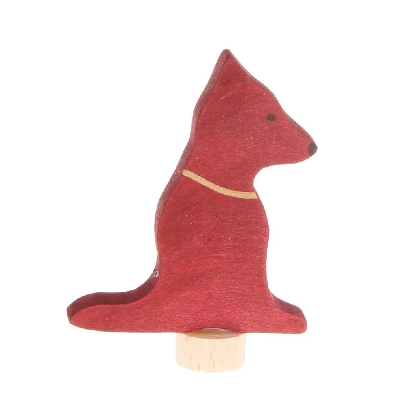 eco-friendly and sustainably made wooden toys                   Grimm's birthday ring deco dog
