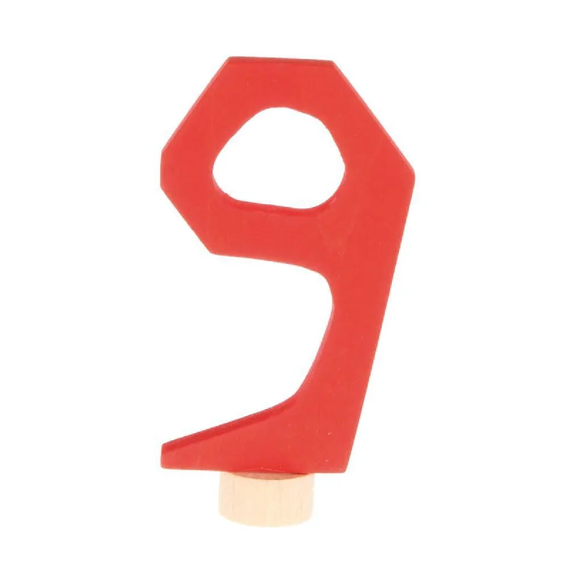 enchanted wooden toys                   Grimm's birthday ring deco number 9