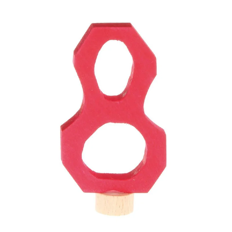 colorful and cheerful wooden toys                   Grimm's birthday ring deco number 8