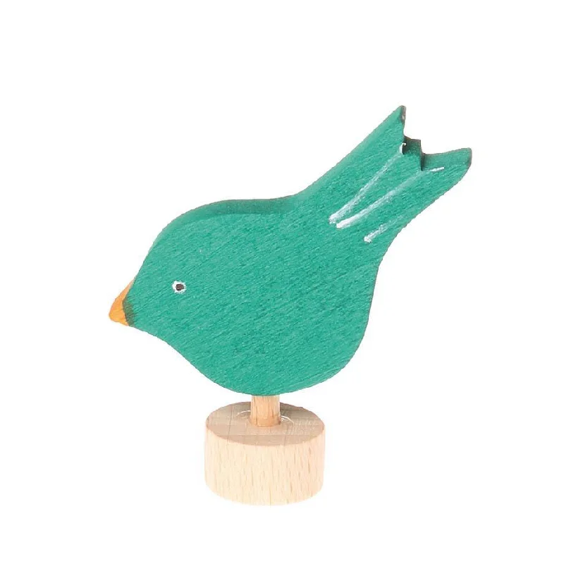 timeless wooden toys                   Grimm's birthday ring deco bird - pecking